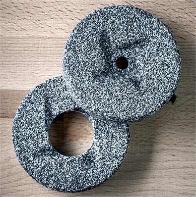Stone Burrs για ένα μύλο κόκκων Mockmill.